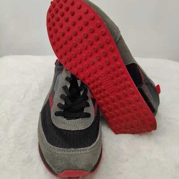 Puma Womens Black Gray Lace Up Sneaker  Sz 6.5 C READ - Picture 6 of 7